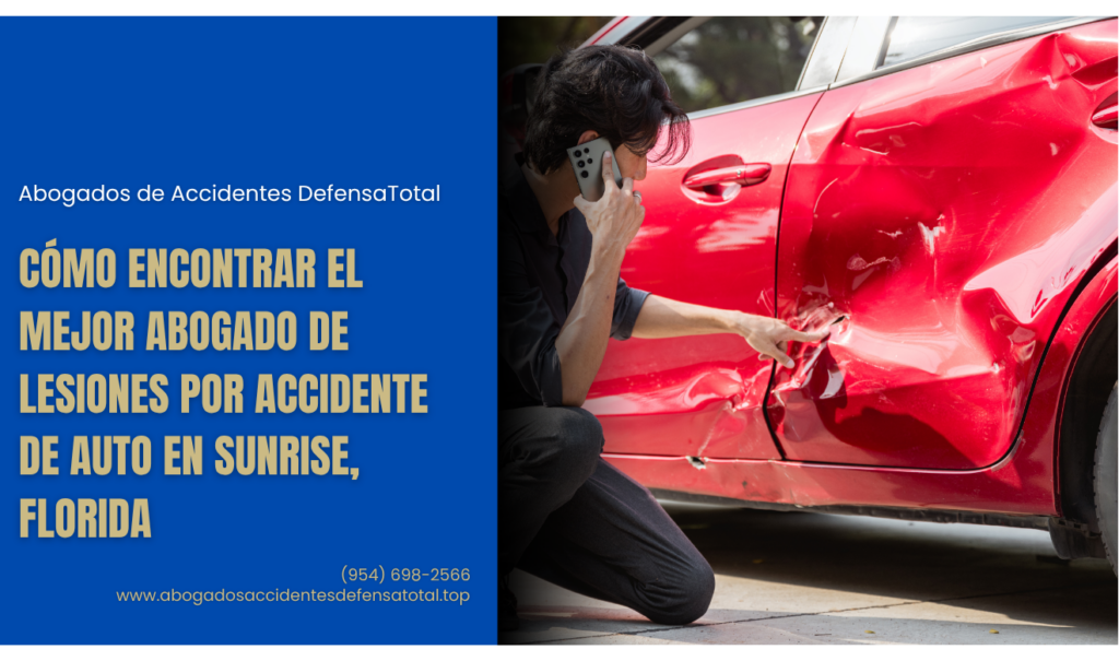abogado lesiones accidente de auto Sunrise